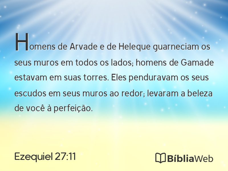Ezequiel 27:11 em imagem para compartilhar