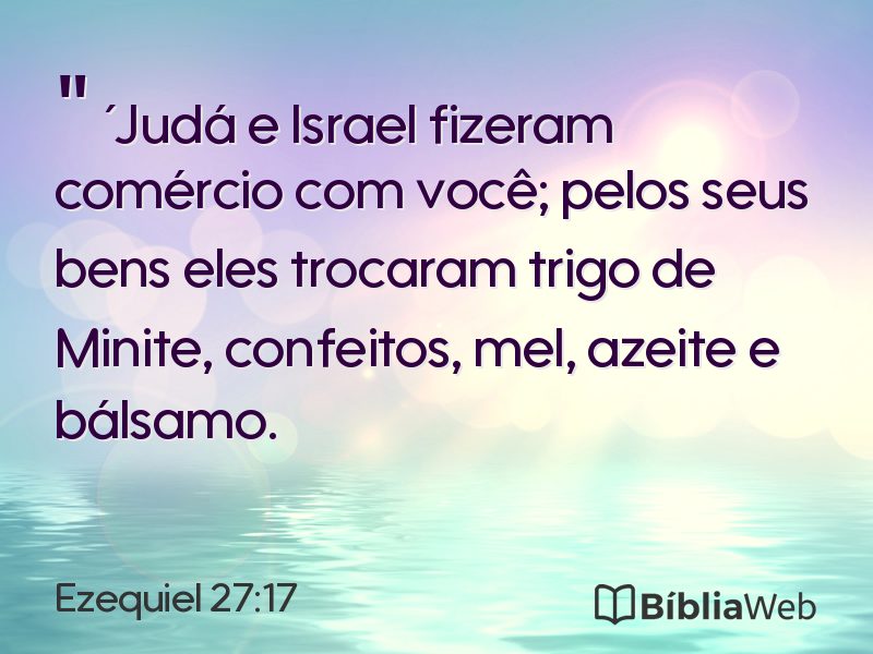 Ezequiel 27:17 em imagem para compartilhar