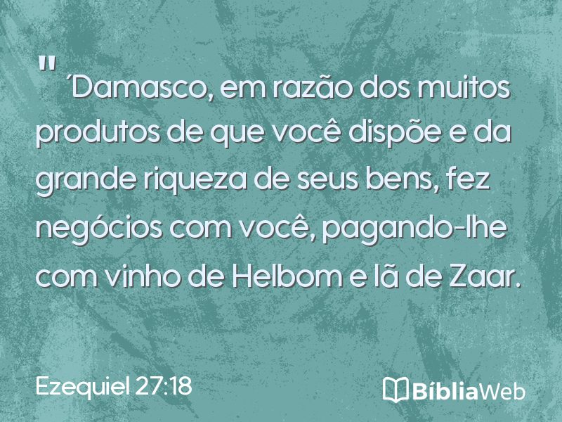 Ezequiel 27:18 em imagem para compartilhar