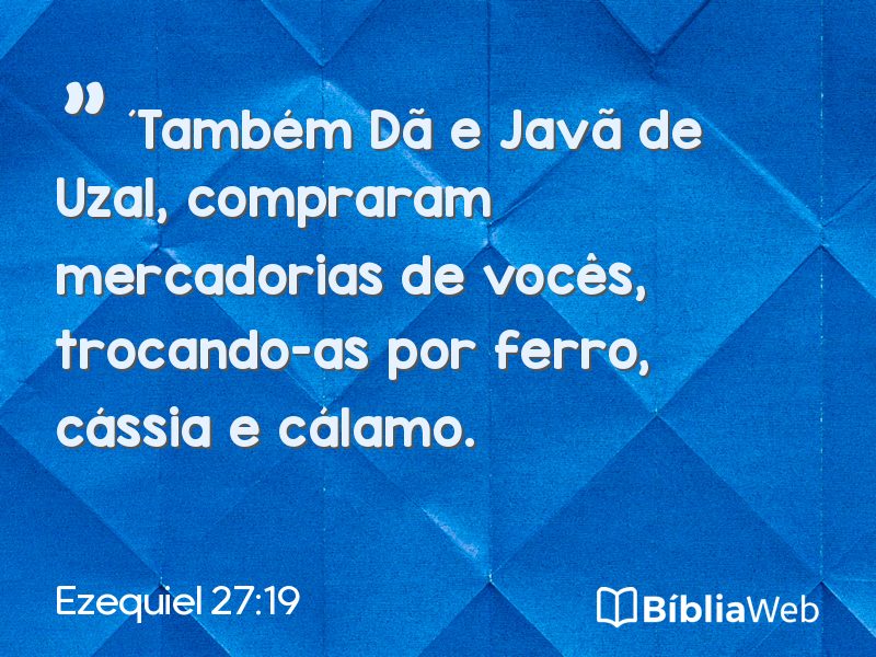 Ezequiel 27:19 em imagem para compartilhar