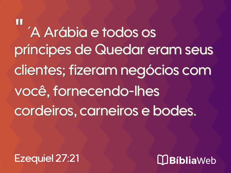 Ezequiel 27:21 em imagem para compartilhar