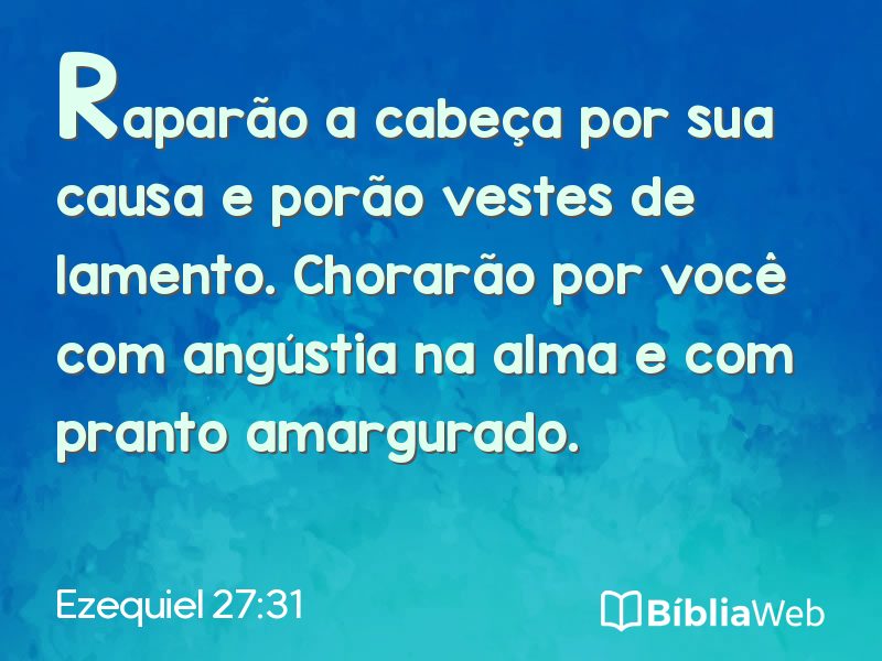 Ezequiel 27:31 em imagem para compartilhar
