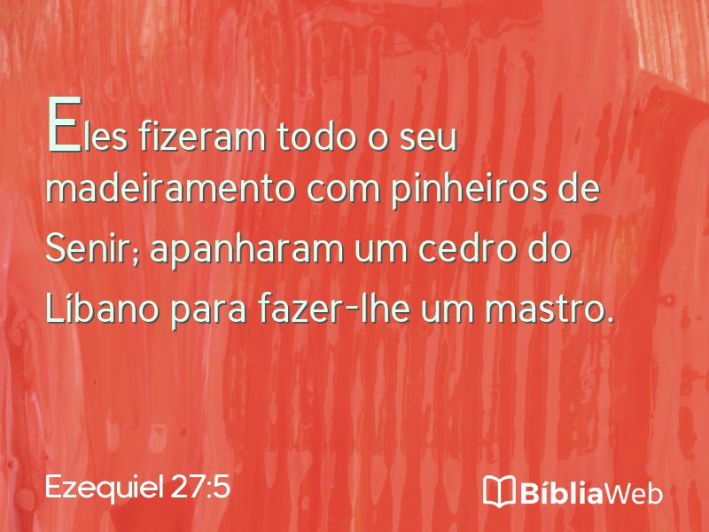 Ezequiel 27:5 em imagem para compartilhar