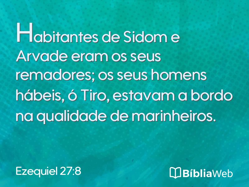Ezequiel 27:8 em imagem para compartilhar