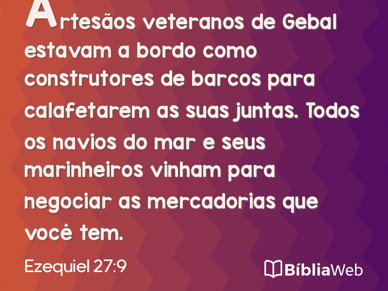 Ezequiel 27:9 em imagem para compartilhar