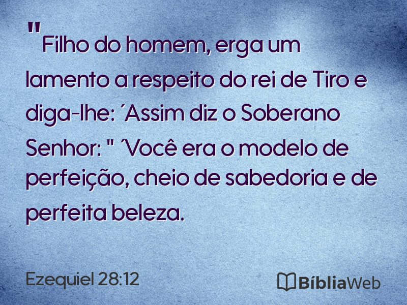 Ezequiel 28:12 em imagem para compartilhar