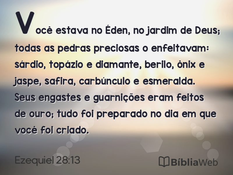 Ezequiel 28:13 em imagem para compartilhar