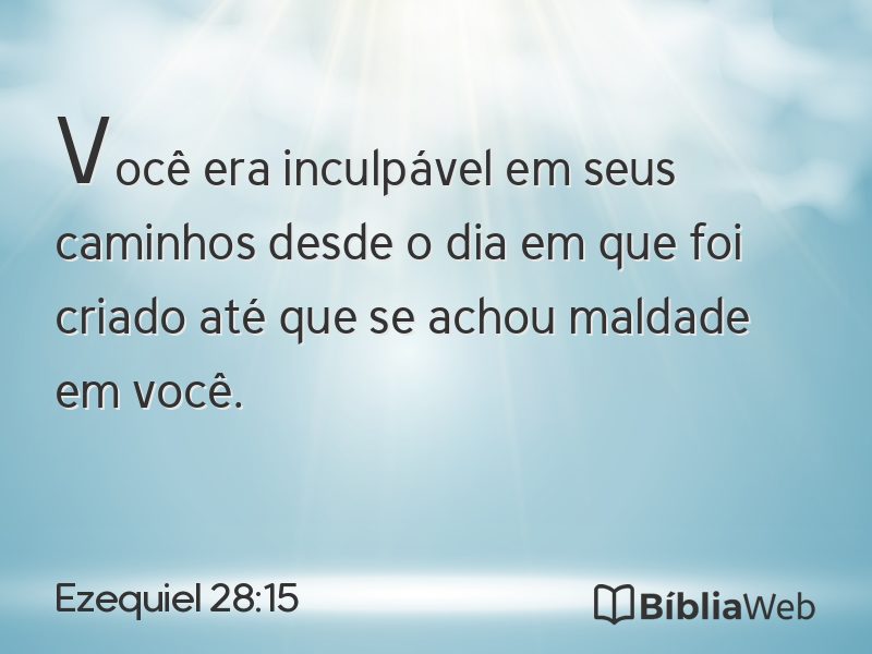 Ezequiel 28:15 em imagem para compartilhar