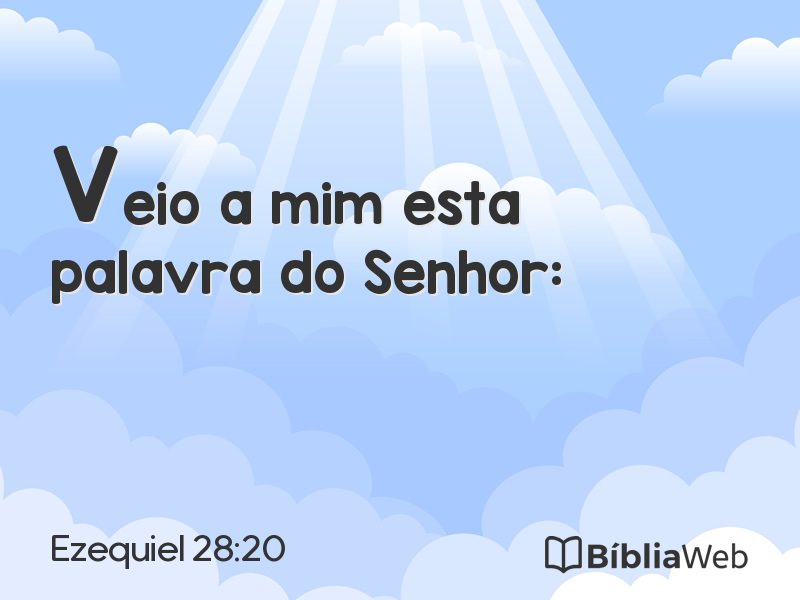 Ezequiel 28:20 em imagem para compartilhar