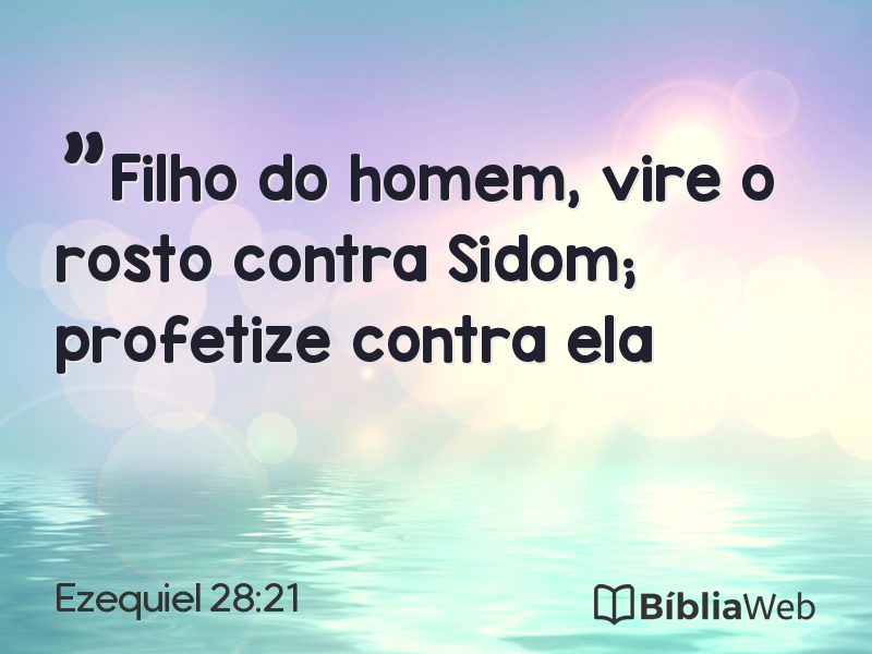 Ezequiel 28:21 em imagem para compartilhar