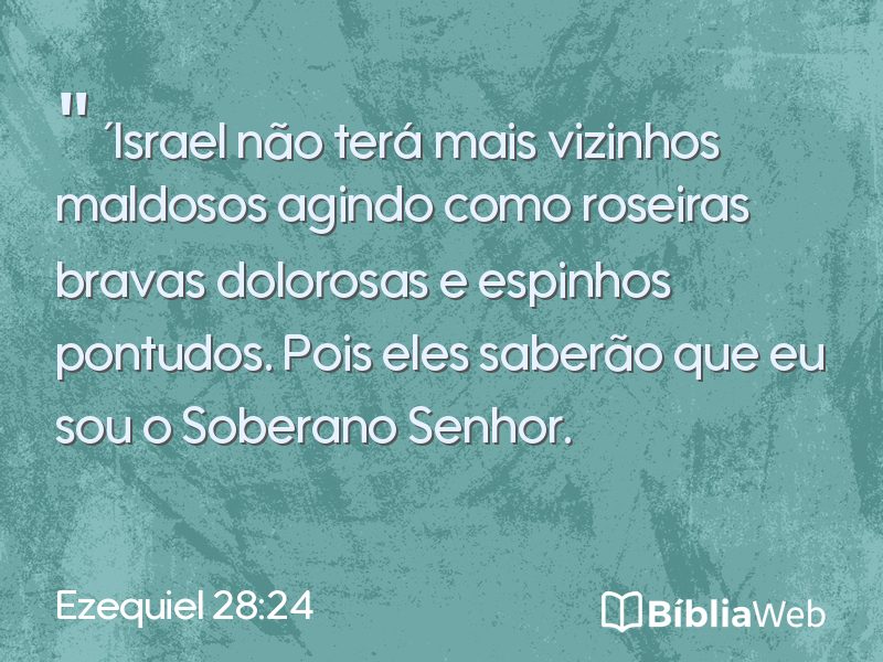 Ezequiel 28:24 em imagem para compartilhar