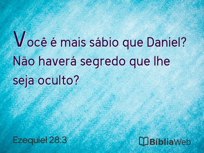 Ezequiel 28:3 em imagem para compartilhar