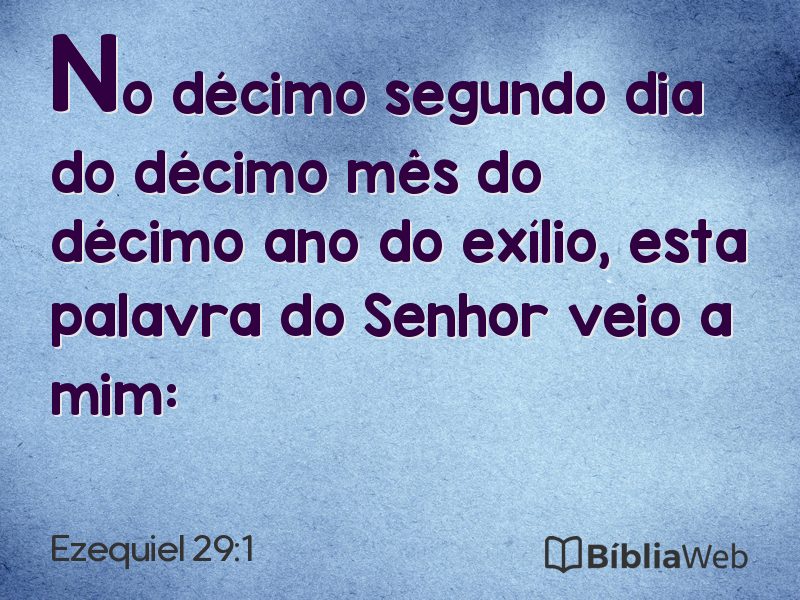Ezequiel 29:1 em imagem para compartilhar