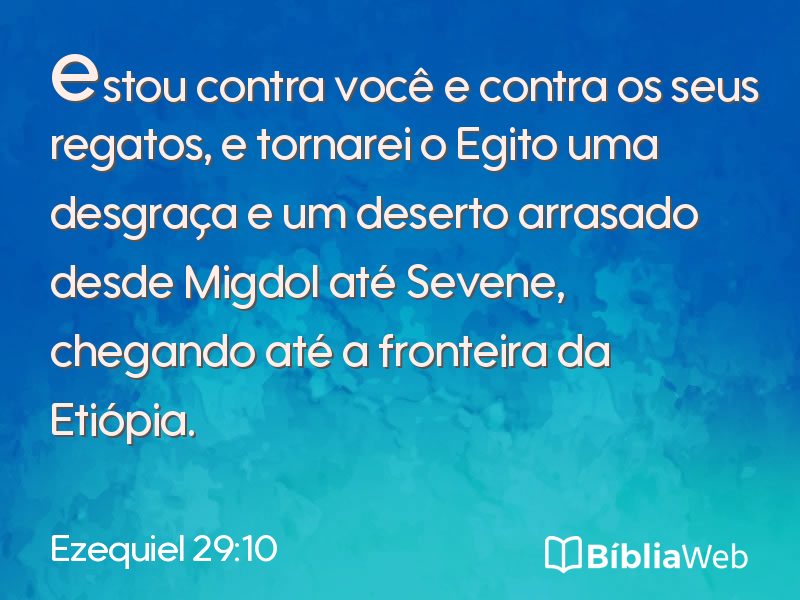 Ezequiel 29:10 em imagem para compartilhar