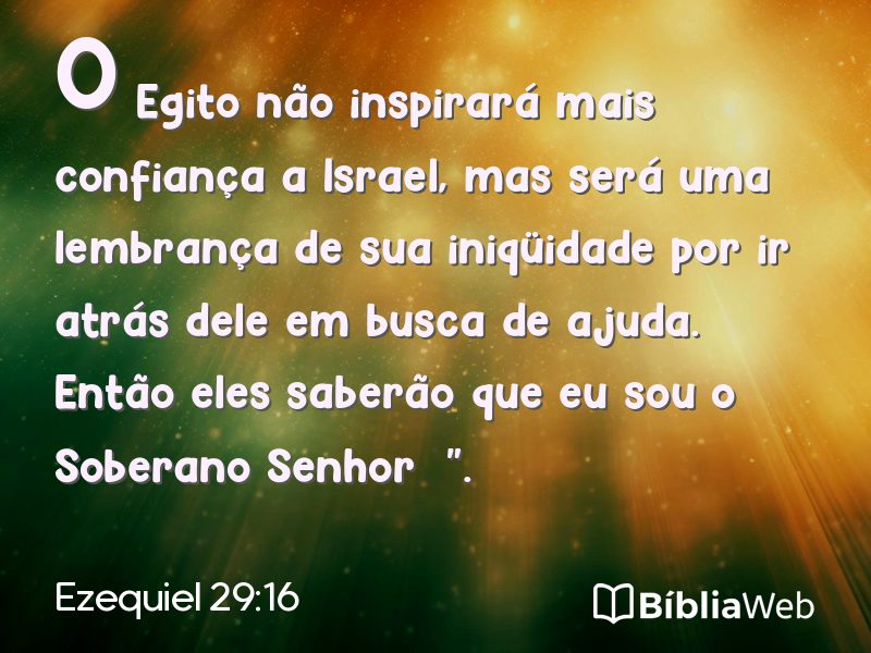 Ezequiel 29:16 em imagem para compartilhar