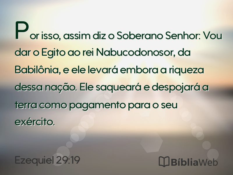 Ezequiel 29:19 em imagem para compartilhar