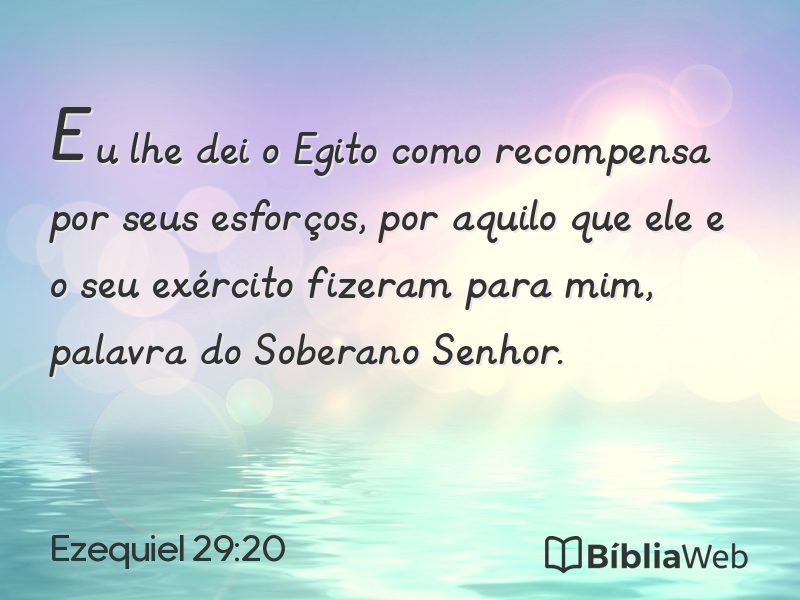 Ezequiel 29:20 em imagem para compartilhar