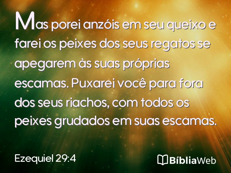 Ezequiel 29:4 em imagem para compartilhar