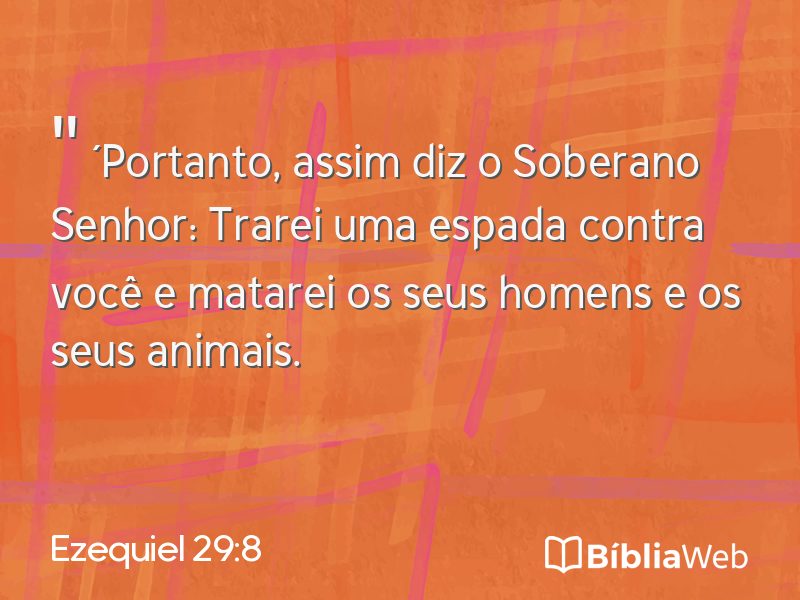 Ezequiel 29:8 em imagem para compartilhar