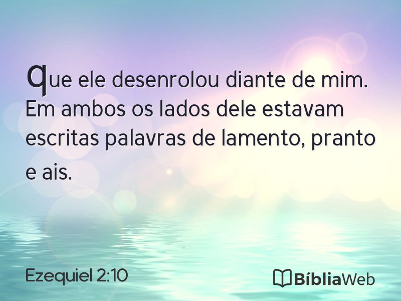 Ezequiel 2:10 em imagem para compartilhar