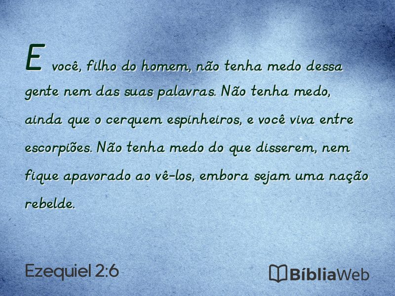 Ezequiel 2:6 em imagem para compartilhar