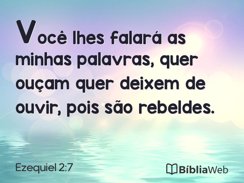 Ezequiel 2:7 em imagem para compartilhar