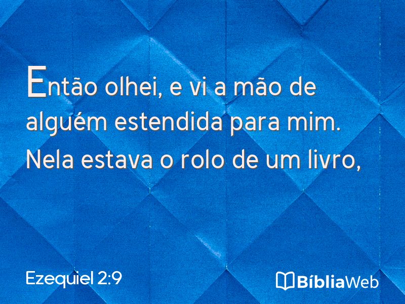 Ezequiel 2:9 em imagem para compartilhar