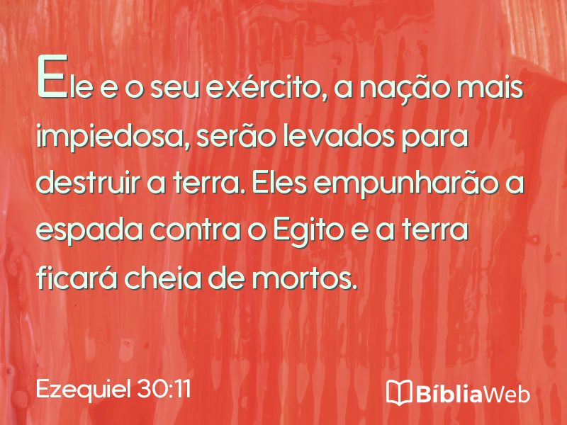 Ezequiel 30:11 em imagem para compartilhar