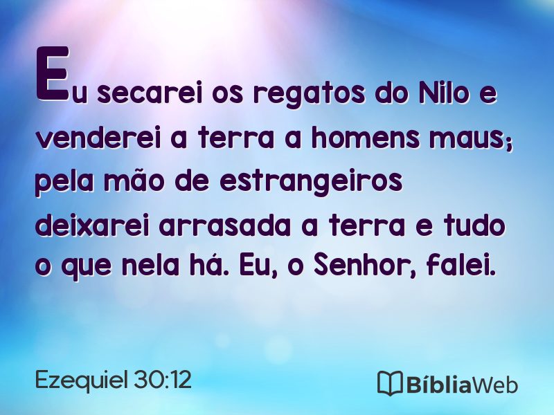 Ezequiel 30:12 em imagem para compartilhar
