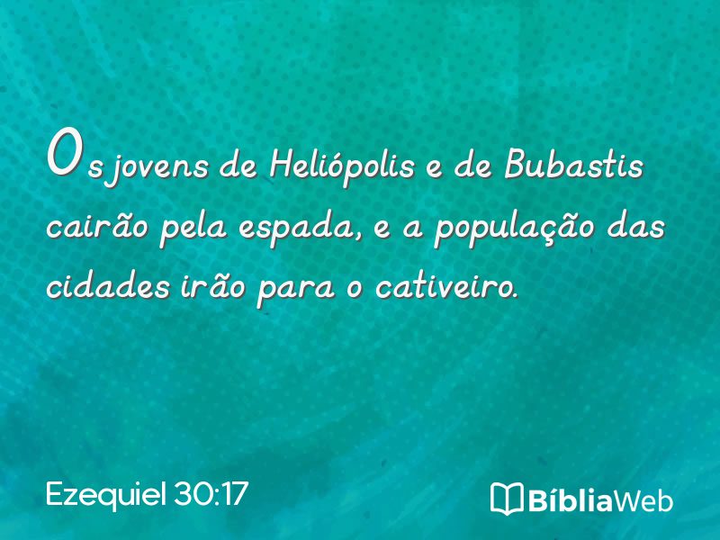 Ezequiel 30:17 em imagem para compartilhar