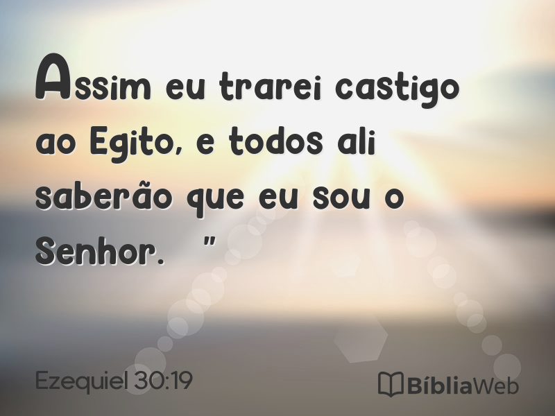Ezequiel 30:19 em imagem para compartilhar