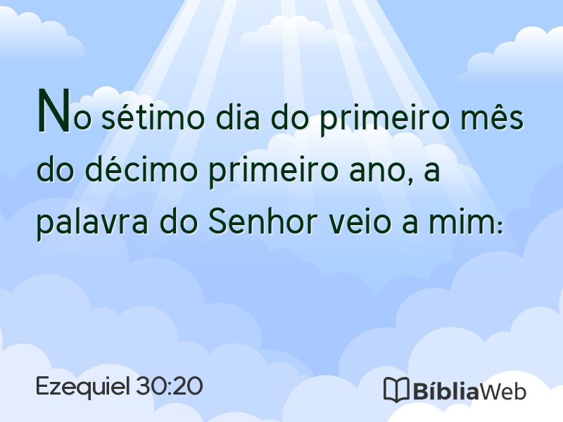 Ezequiel 30:20 em imagem para compartilhar