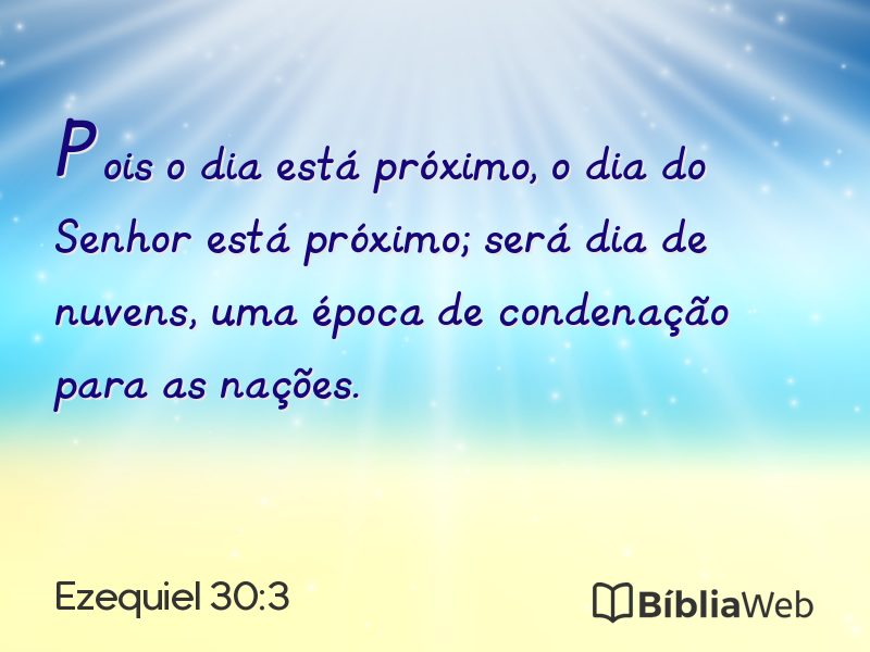 Ezequiel 30:3 em imagem para compartilhar