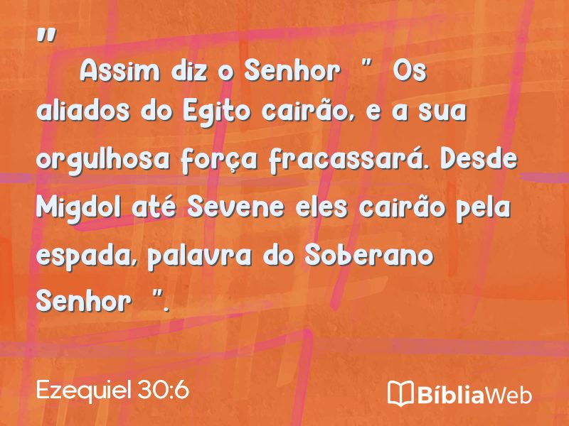 Ezequiel 30:6 em imagem para compartilhar