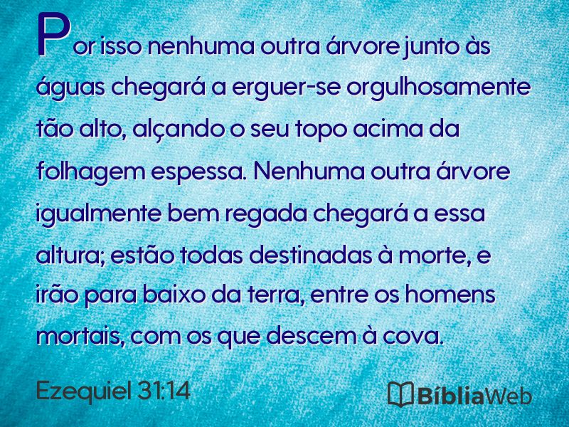 Ezequiel 31:14 em imagem para compartilhar