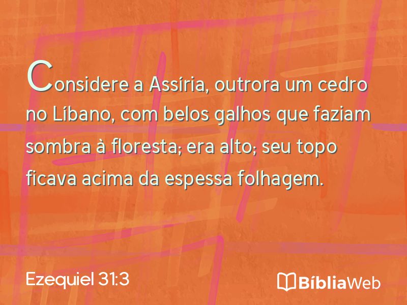 Ezequiel 31:3 em imagem para compartilhar