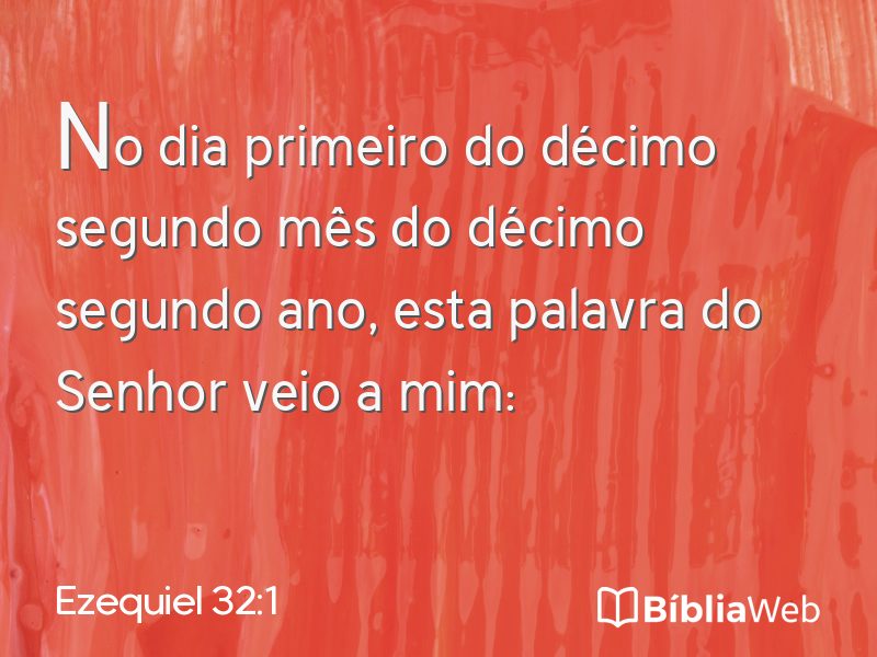 Ezequiel 32:1 em imagem para compartilhar