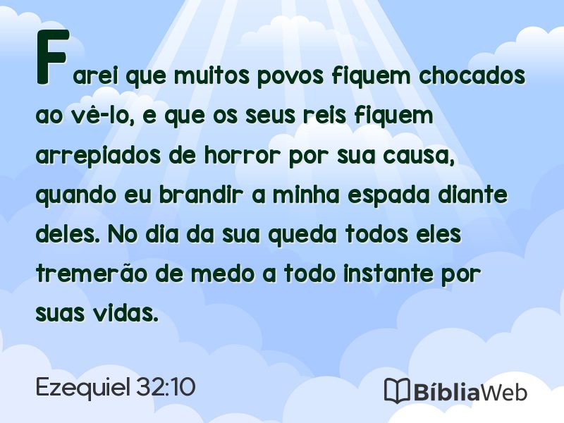 Ezequiel 32:10 em imagem para compartilhar