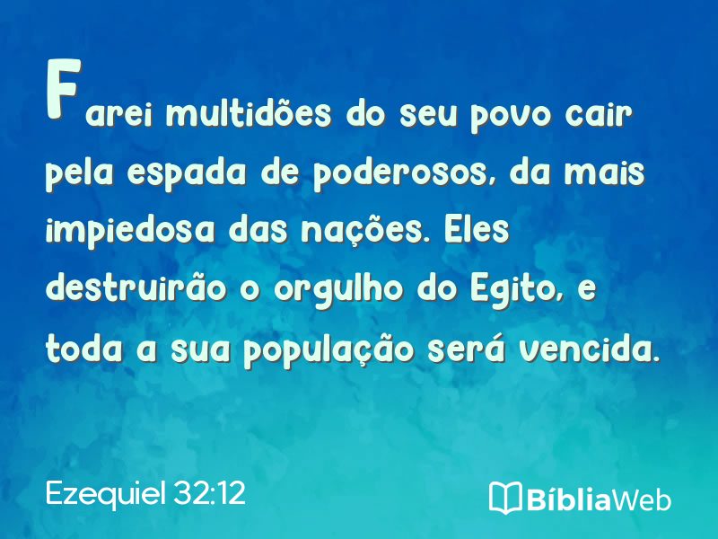 Ezequiel 32:12 em imagem para compartilhar