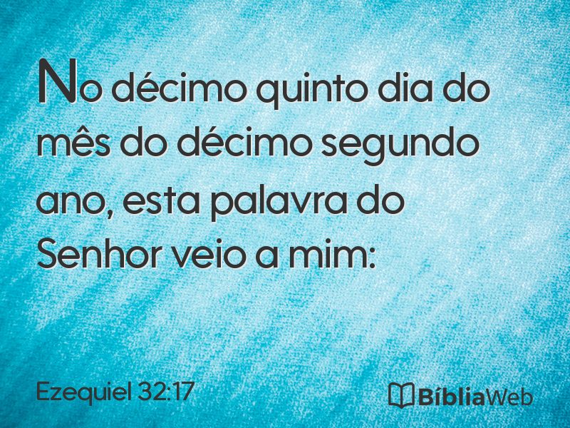 Ezequiel 32:17 em imagem para compartilhar
