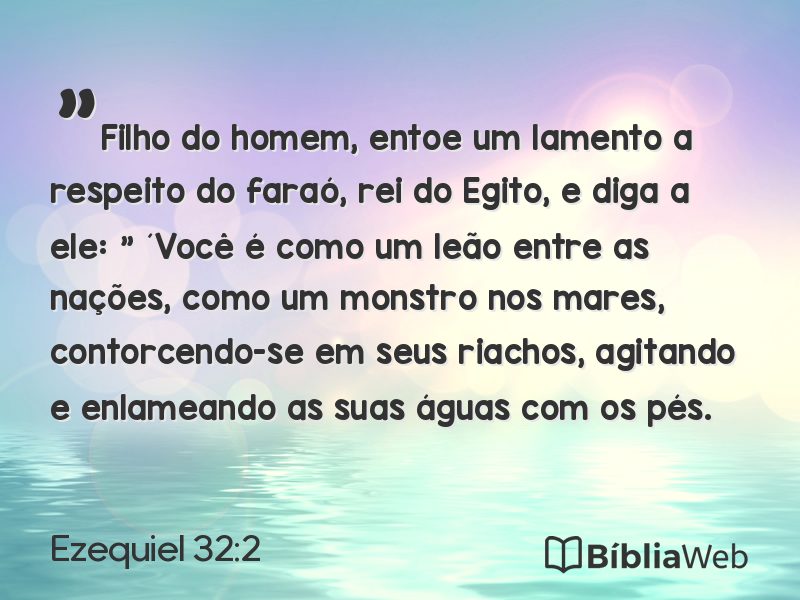Ezequiel 32:2 em imagem para compartilhar