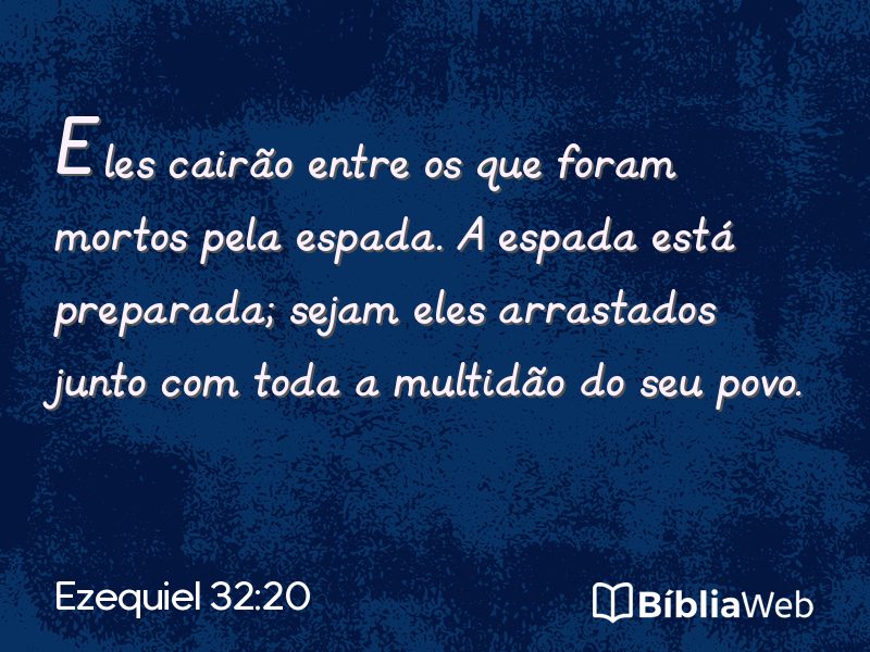 Ezequiel 32:20 em imagem para compartilhar