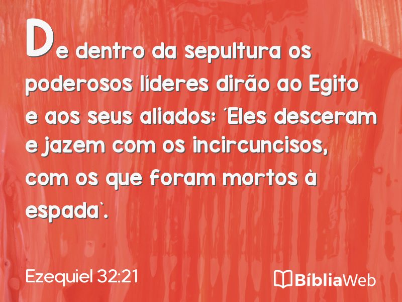 Ezequiel 32:21 em imagem para compartilhar