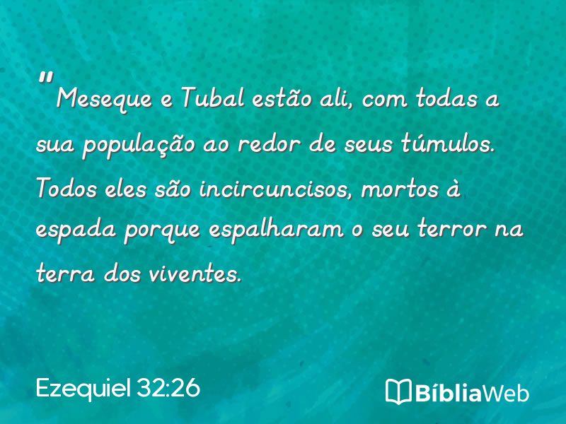 Ezequiel 32:26 em imagem para compartilhar