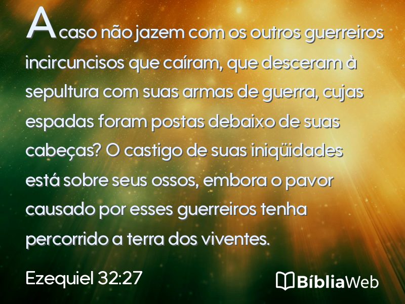 Ezequiel 32:27 em imagem para compartilhar