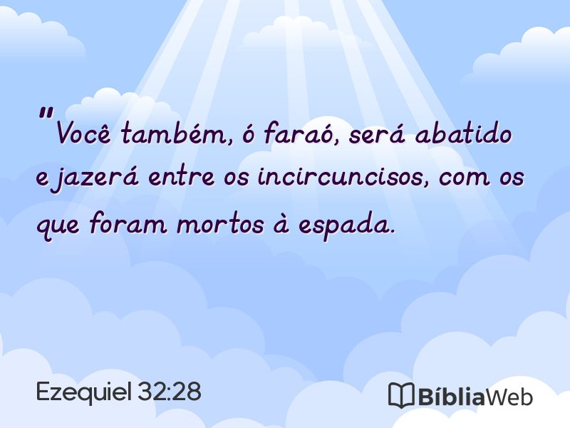 Ezequiel 32:28 em imagem para compartilhar