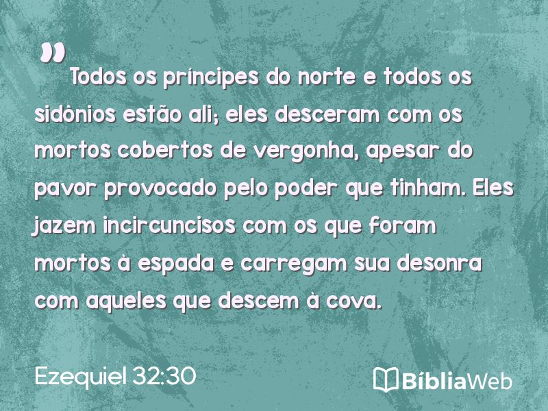 Ezequiel 32:30 em imagem para compartilhar