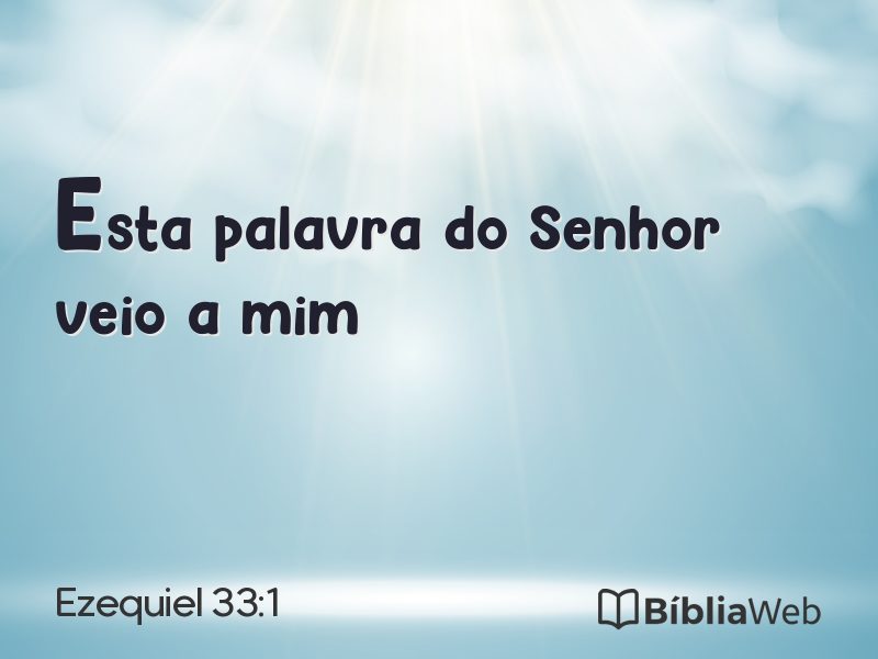 Ezequiel 33:1 em imagem para compartilhar