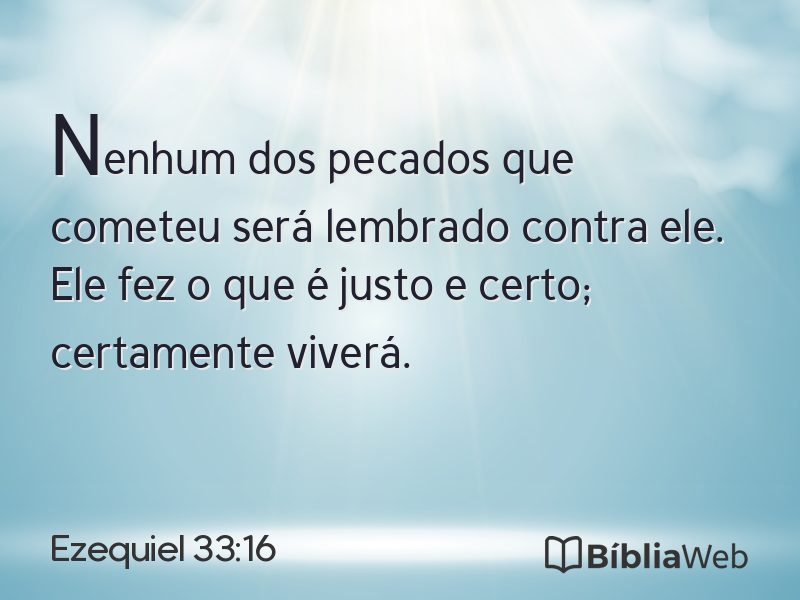 Ezequiel 33:16 em imagem para compartilhar