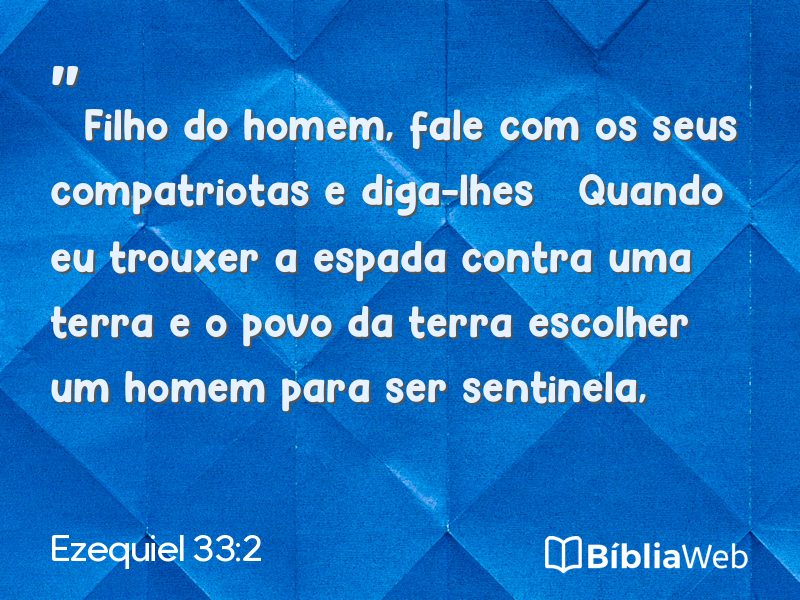 Ezequiel 33:2 em imagem para compartilhar